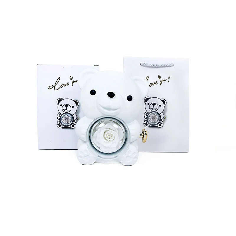 Bear Rotate Rose Box