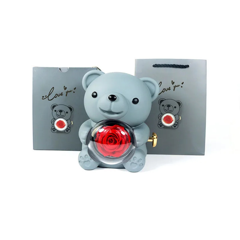 Bear Rotate Rose Box