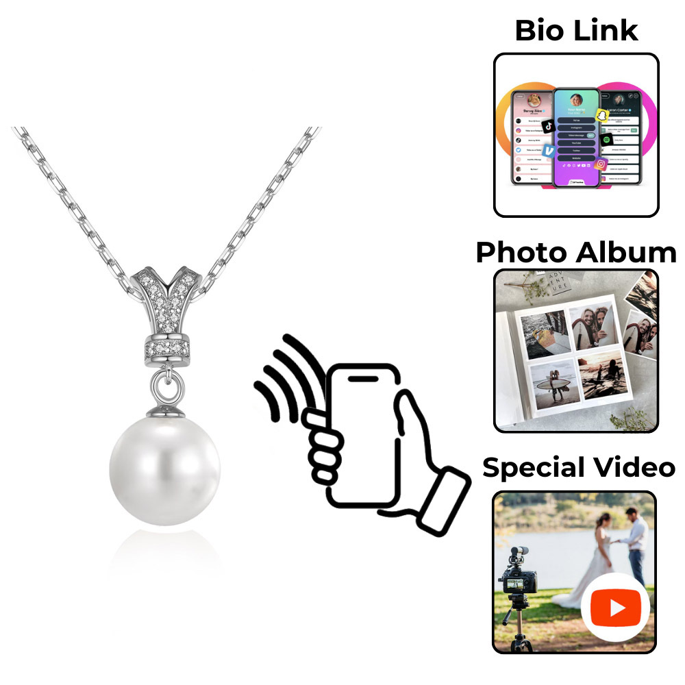 Zephyr Key NFC Pearl Necklace