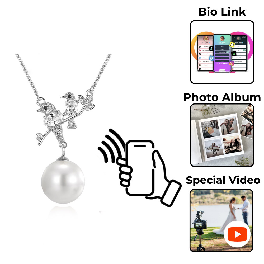 Lovely Birds NFC Pearl Necklace
