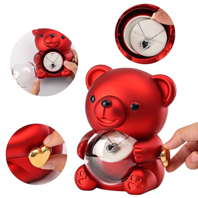 Bear Rotate Rose Box