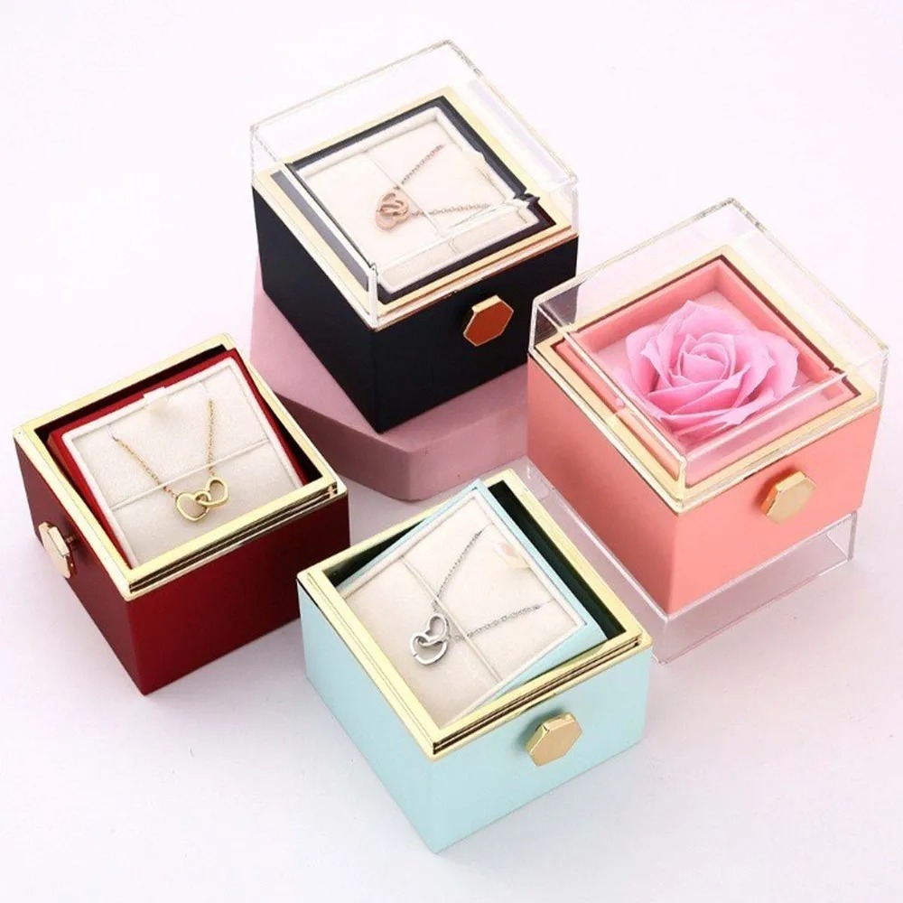 Square Rotate Rose Box