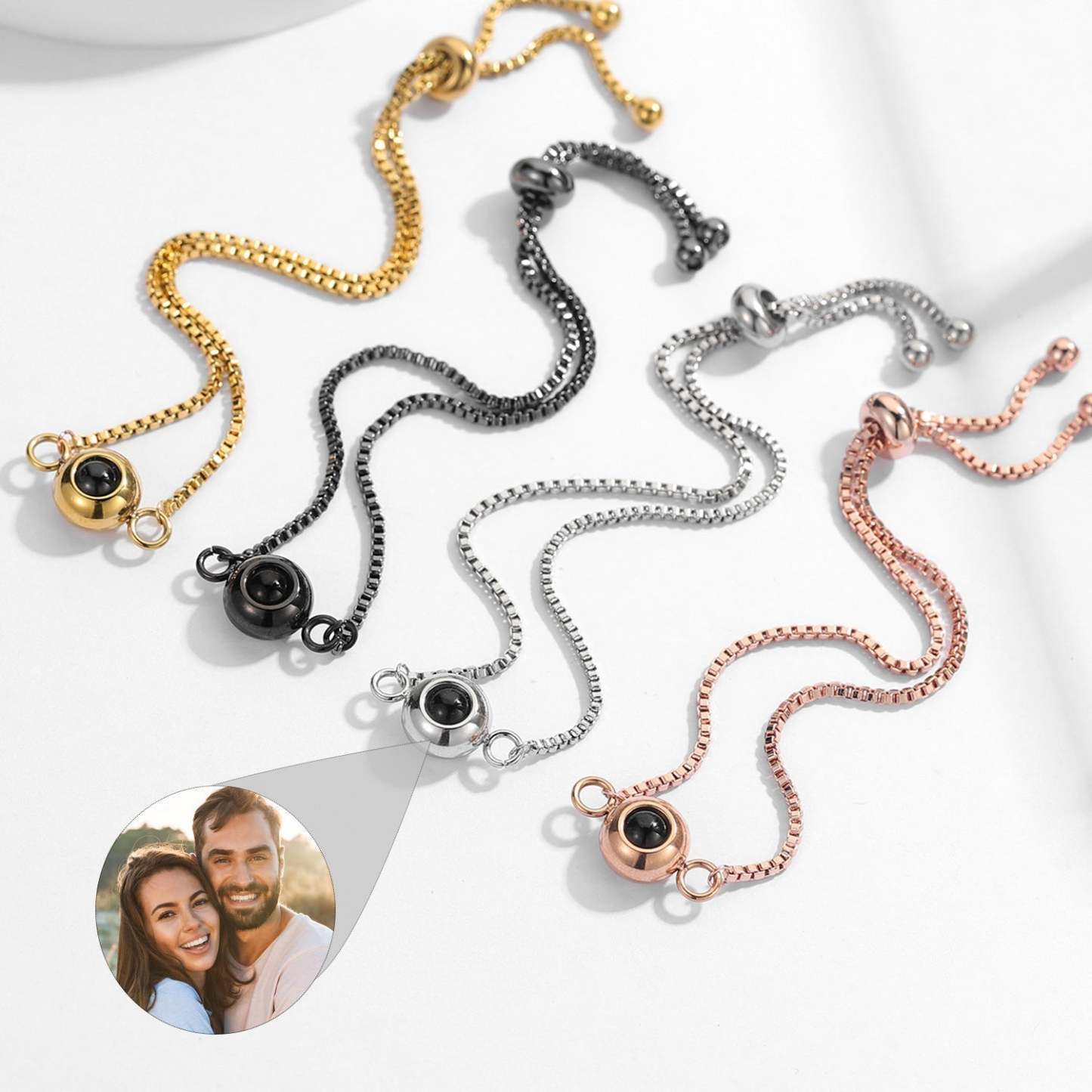 Couple Hidden Photo Bracelet