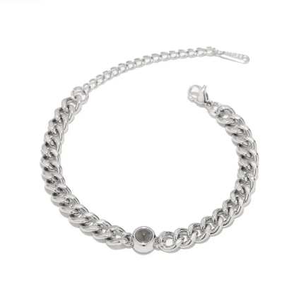  Cuban Hidden Photo Bracelet