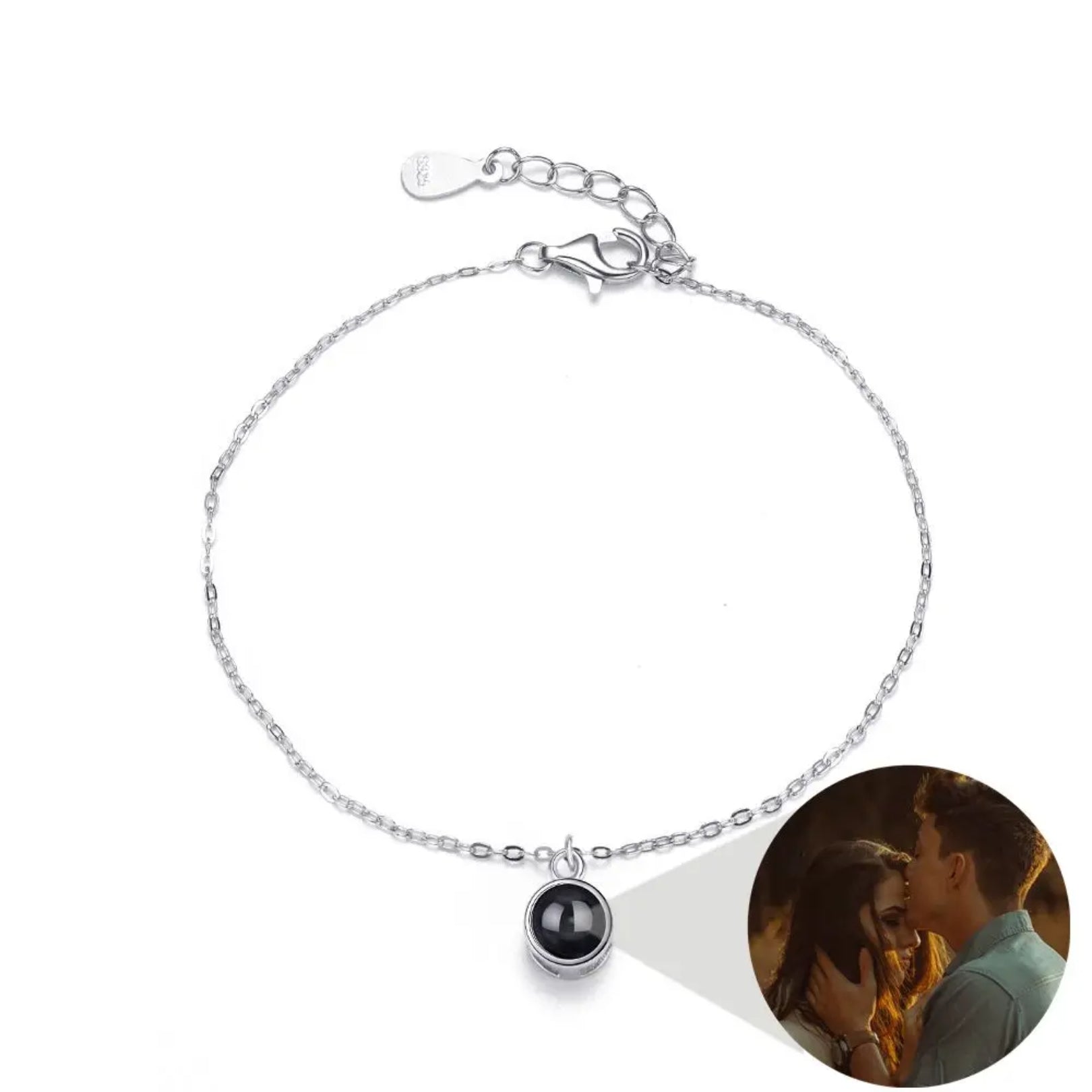 Halo Chain Hidden Photo Bracelet