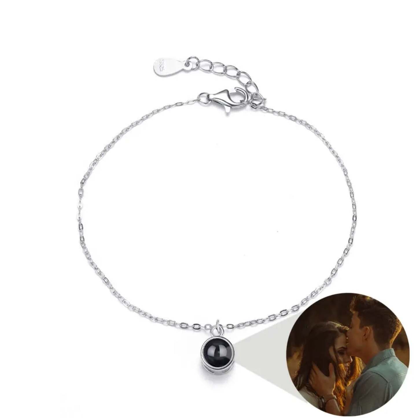 Halo Chain Hidden Photo Bracelet