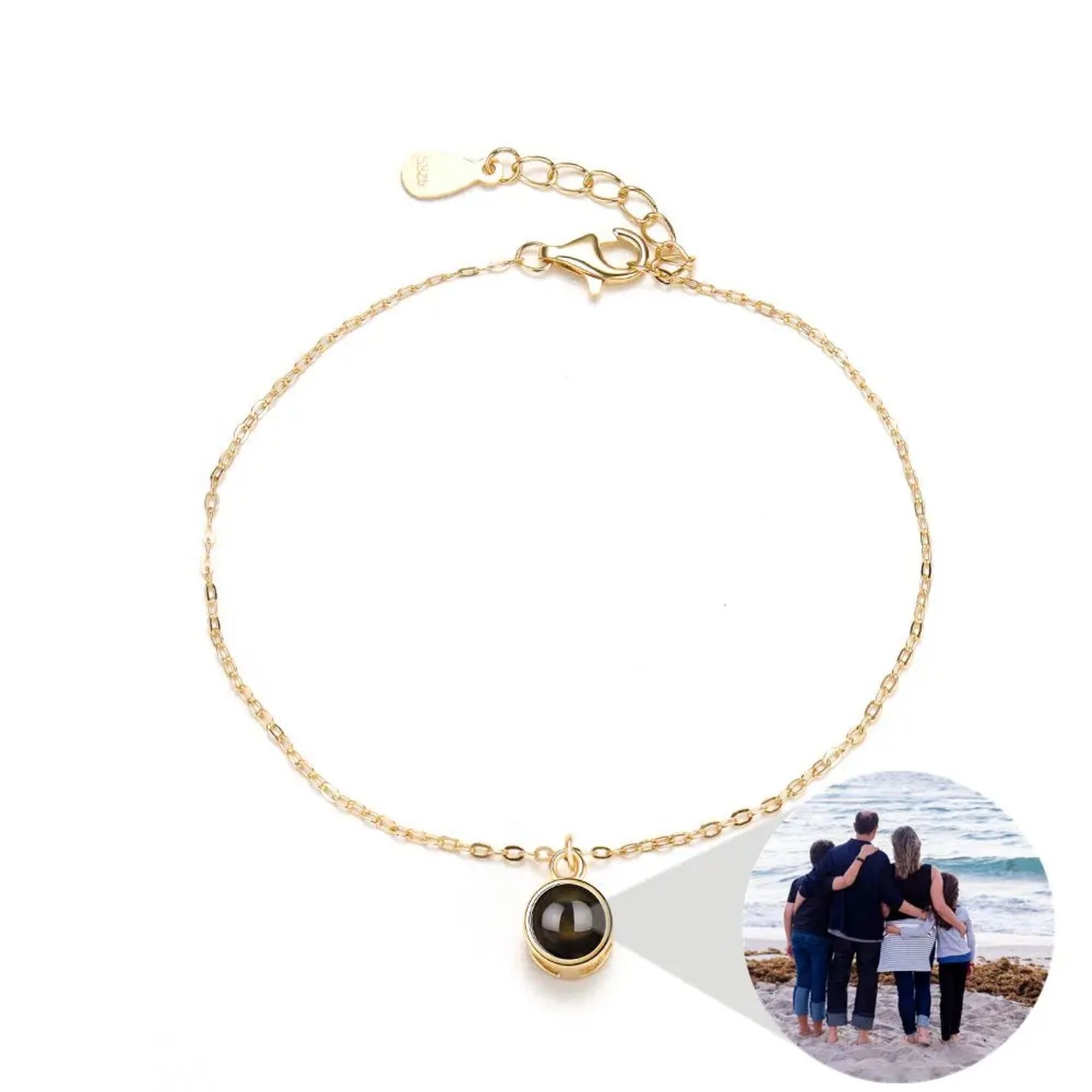  Halo Chain Hidden Photo Bracelet
