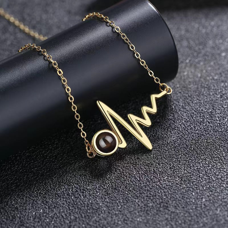 Harmony Locket 925 Sterling Silver Projection Necklace