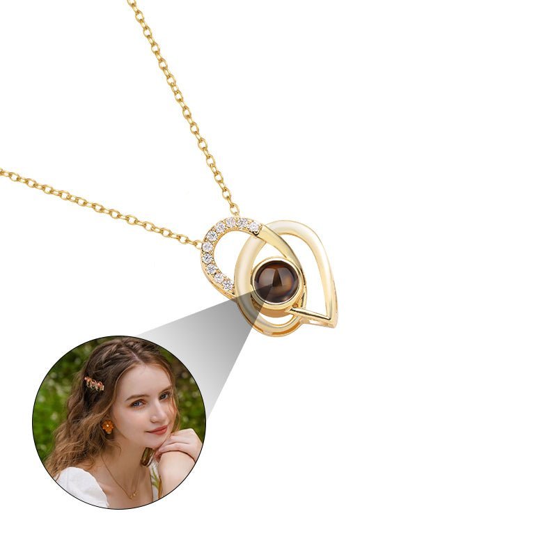 Infinite Love 925 Sterling Silver Projection Necklace