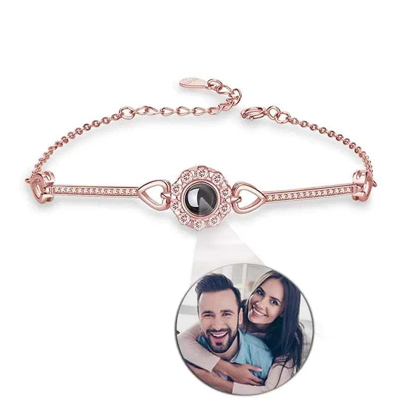 Photo Projection Classic Flower Bracelet