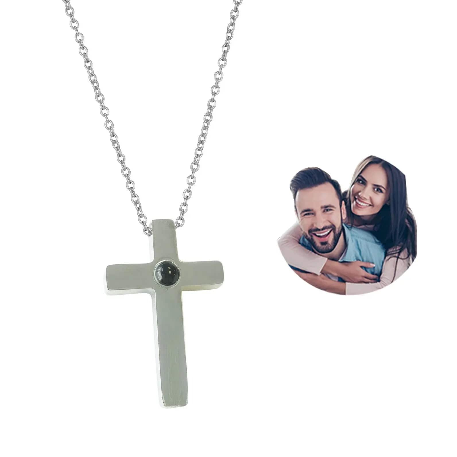 Divine CrossProjection Pendant Necklace