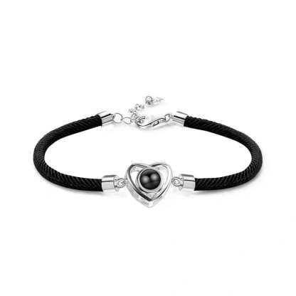  Photo Projection Heart Bracelet