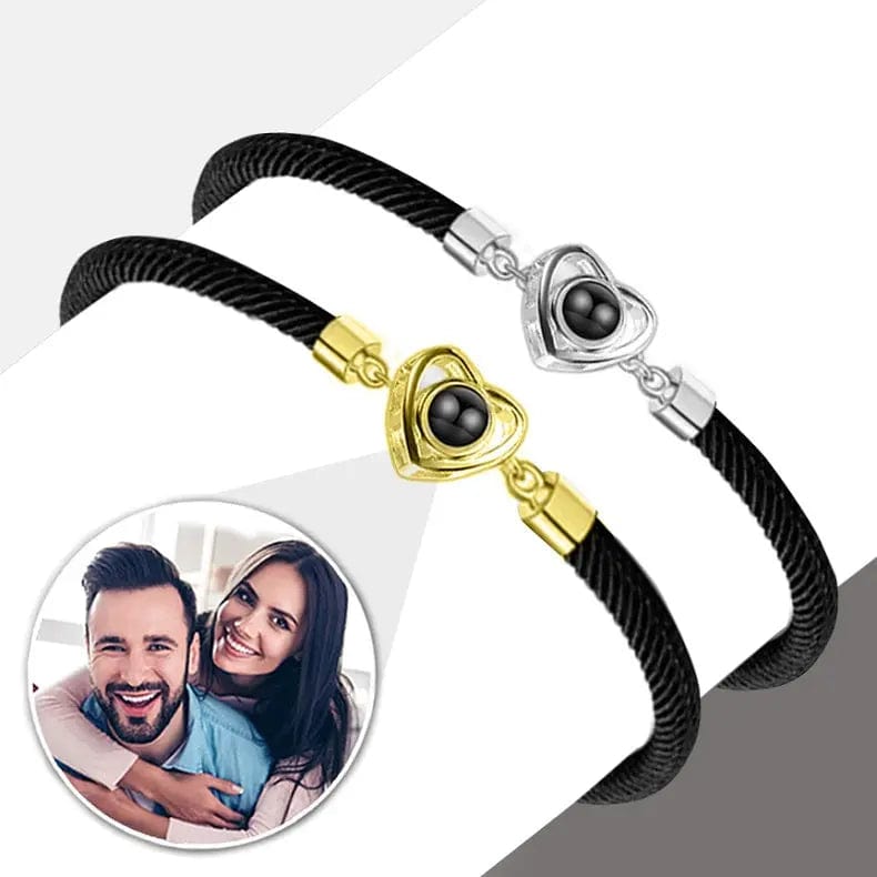  Photo Projection Heart Bracelet