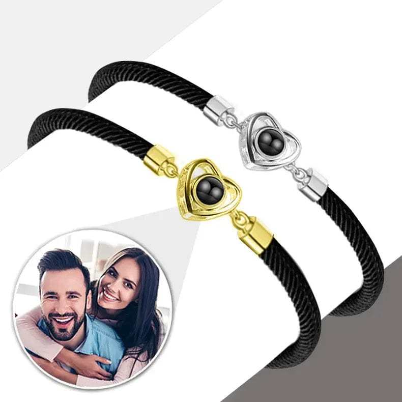 Photo Projection Heart Bracelet