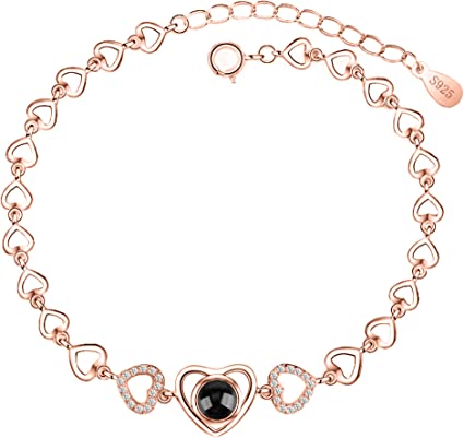 Photo Projection Heart Fashion Bracelet