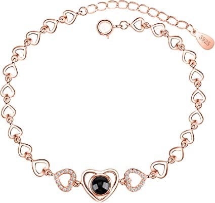 Photo Projection Heart Fashion Bracelet