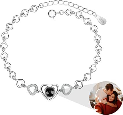 Photo Projection Heart Fashion Bracelet