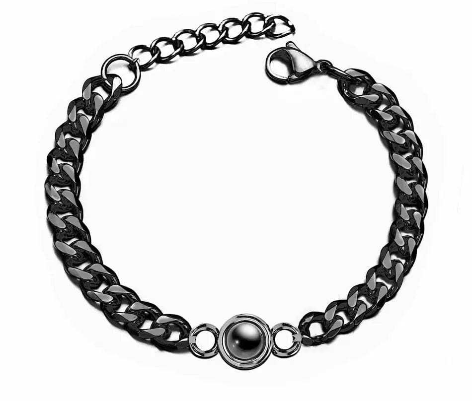 Photo Projection Thick Chain Bracelet