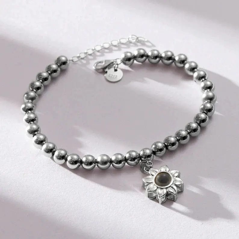  Sunflower Hidden Photo Bracelet