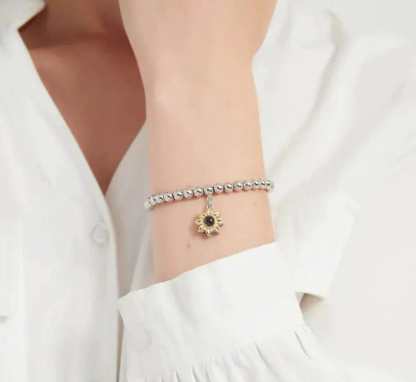  Sunflower Hidden Photo Bracelet