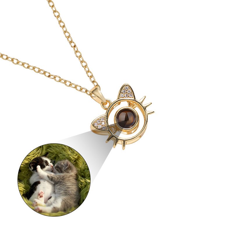 Whiskered Memories 925 Sterling Silver Projection Necklace