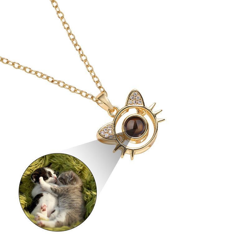 Whiskered Memories 925 Sterling Silver Projection Necklace