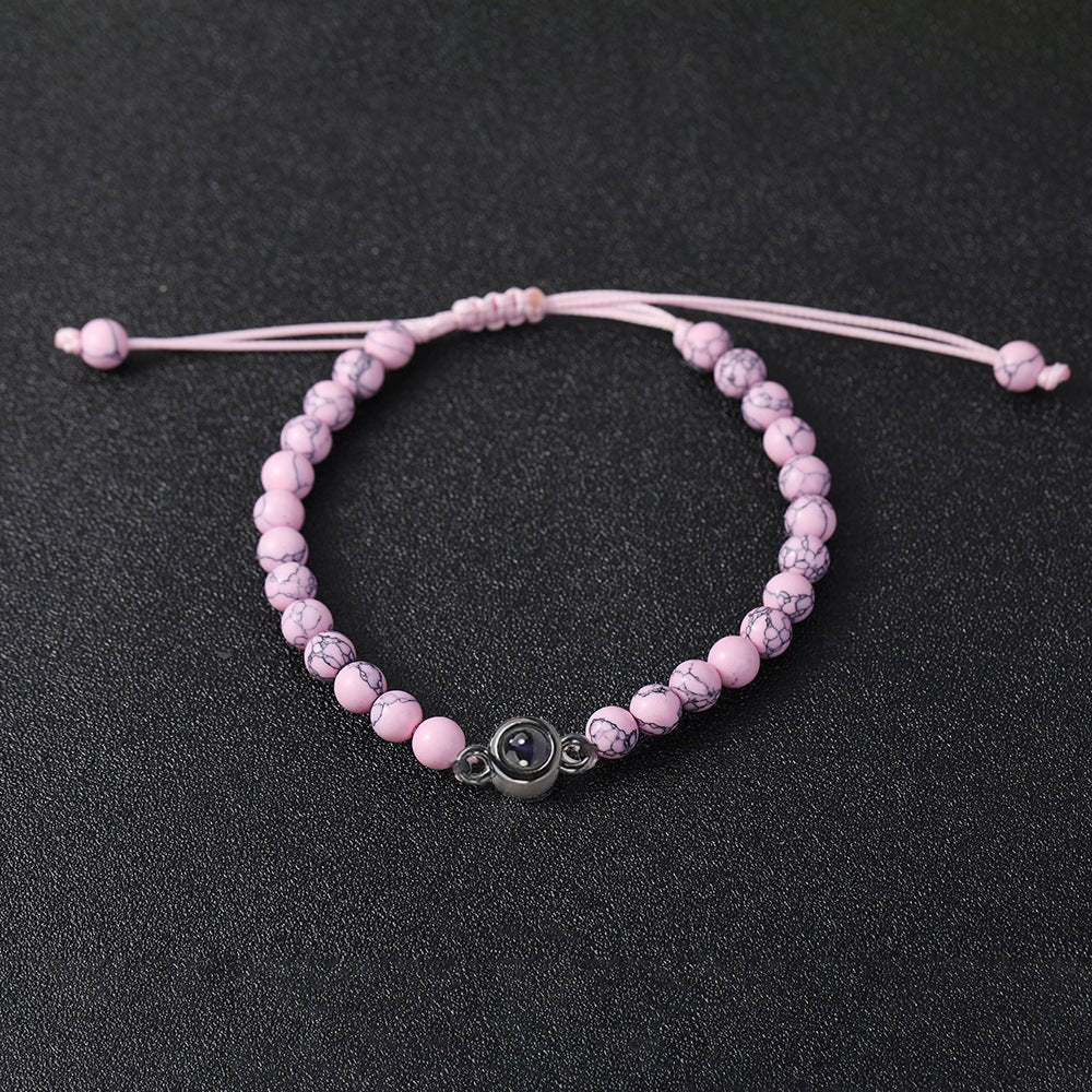 Frosted Stone Projection Bracelet