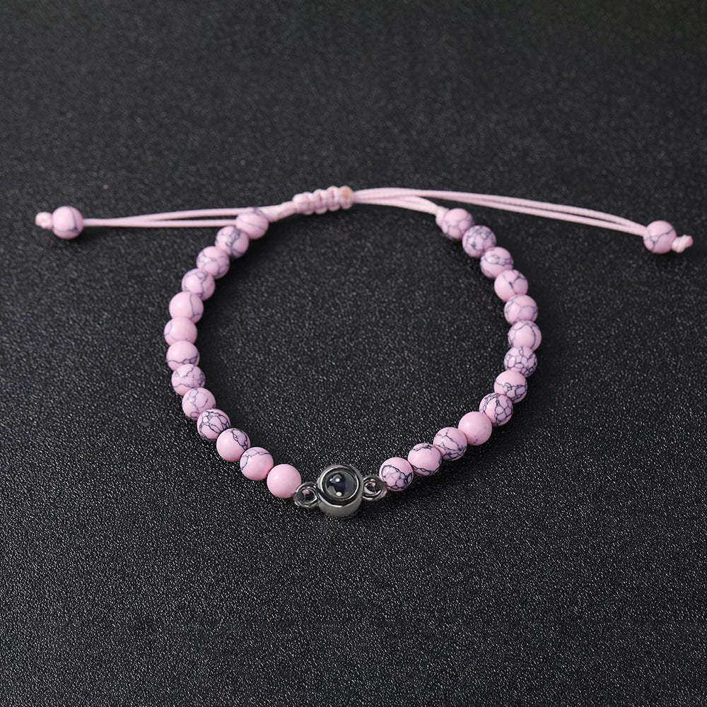 Frosted Stone Projection Bracelet