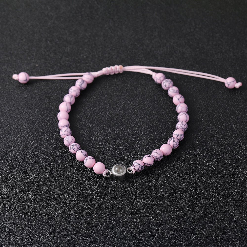 Frosted Stone Projection Bracelet