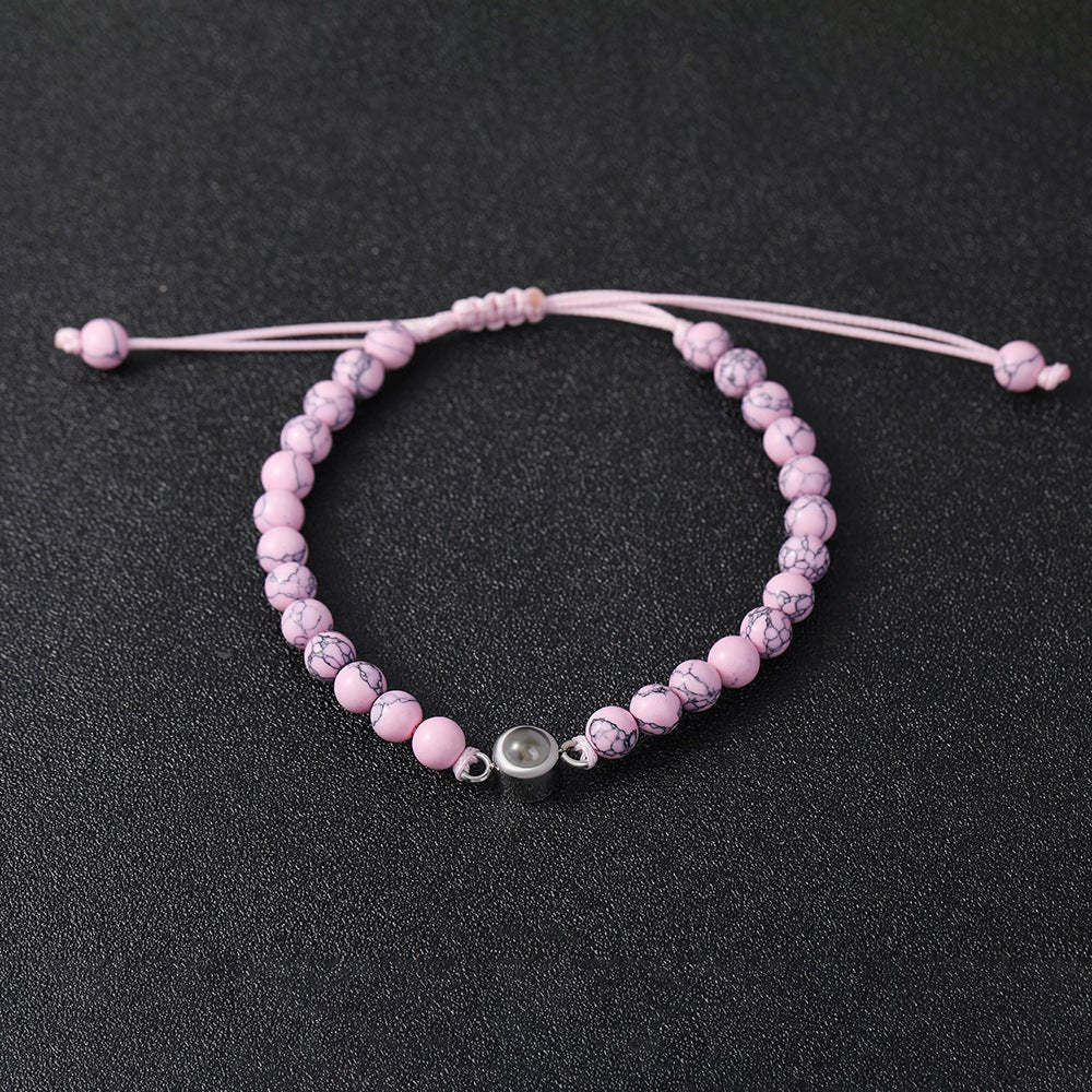 Frosted Stone Projection Bracelet