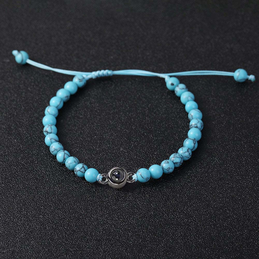 Frosted Stone Projection Bracelet