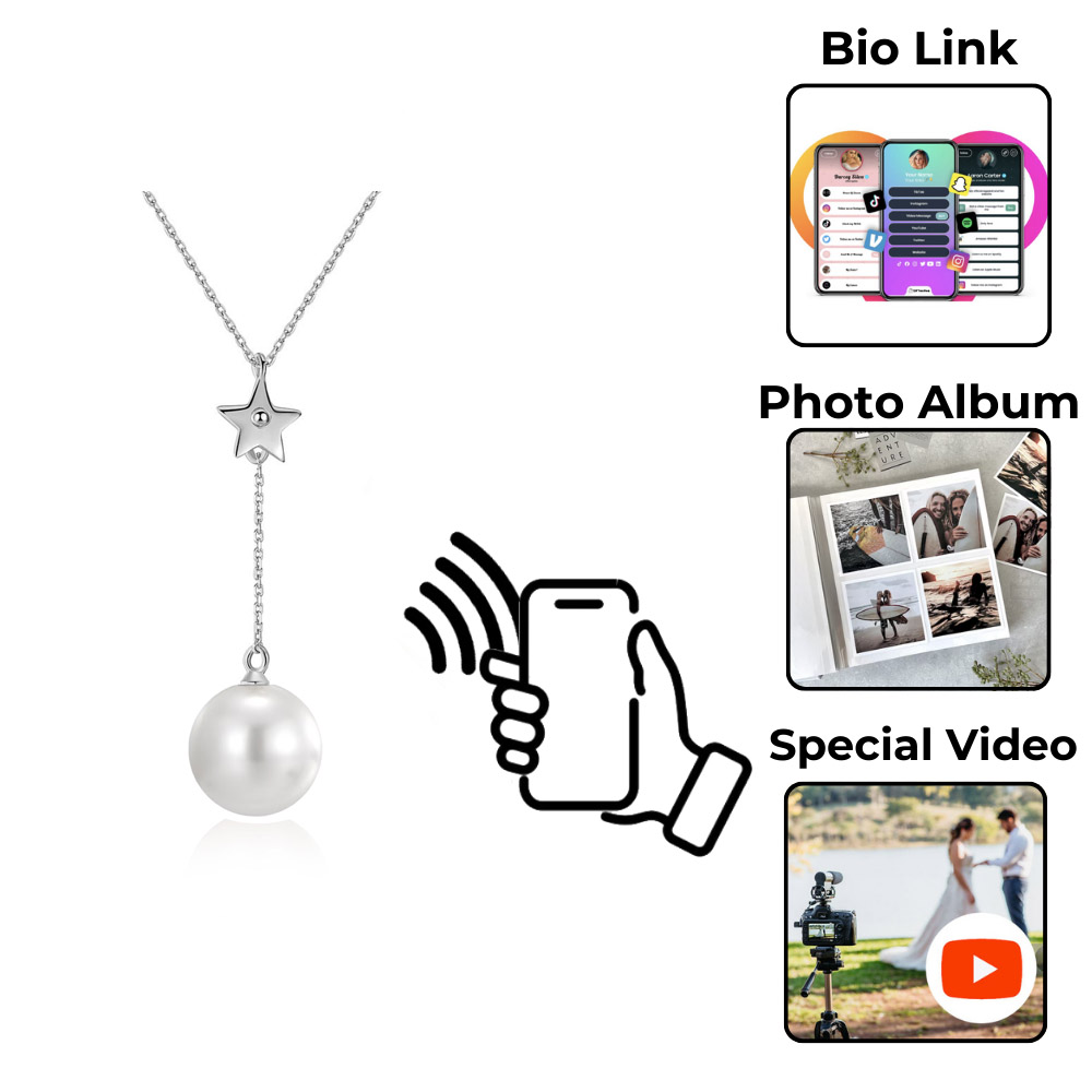 Eon Charm NFC Pearl Necklace