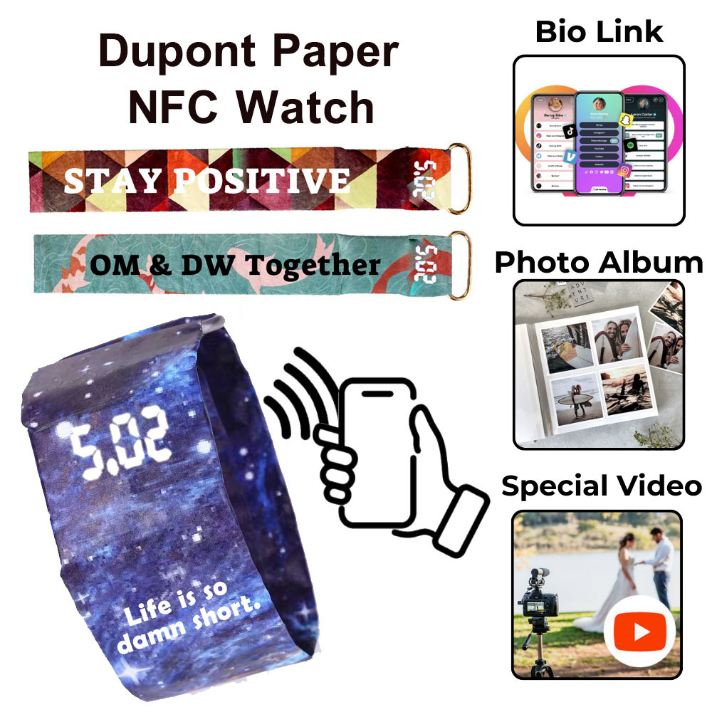 Water Proof Dupont Paper NFC Watch