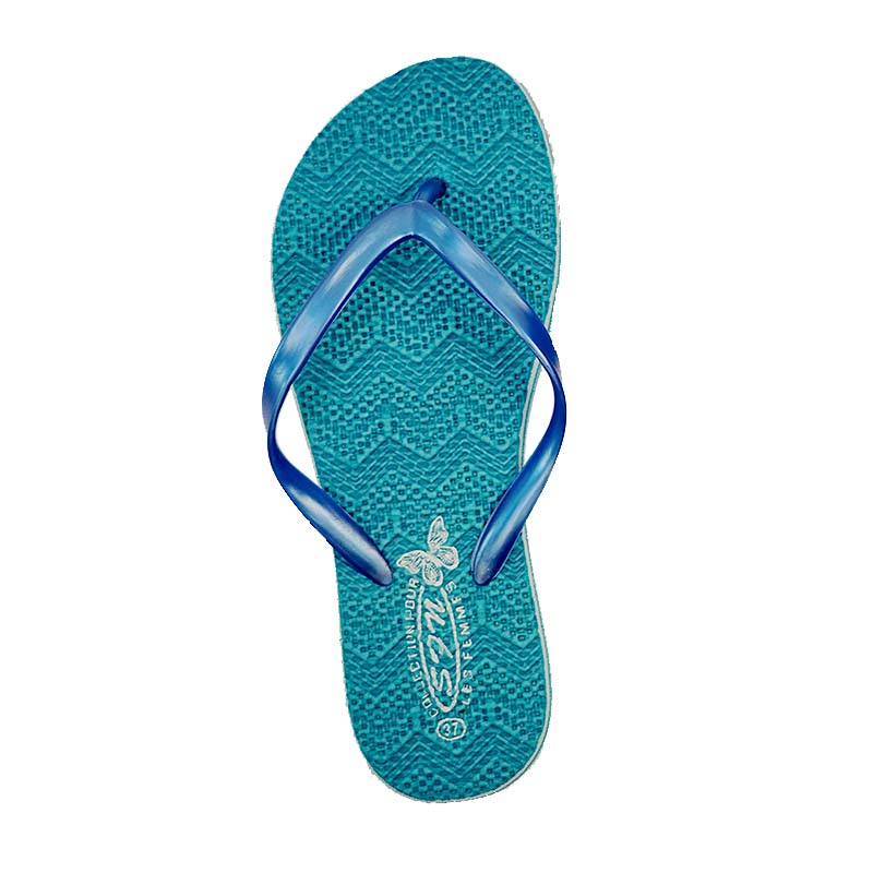 SNP Footwear Women's Flip Flops - Flat Beach Slippers Blue