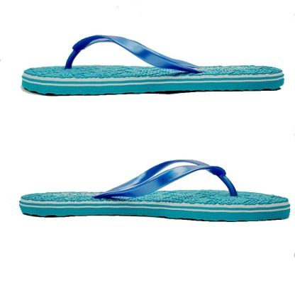 SNP Footwear Women's Flip Flops - Flat Beach Slippers Blue