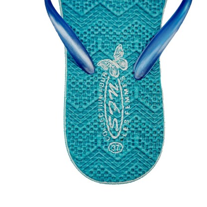 SNP Footwear Women's Flip Flops - Flat Beach Slippers Blue