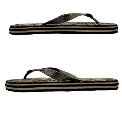 SNP Footwear Top Men's Flip Flops - Flat Beach Slippers Black