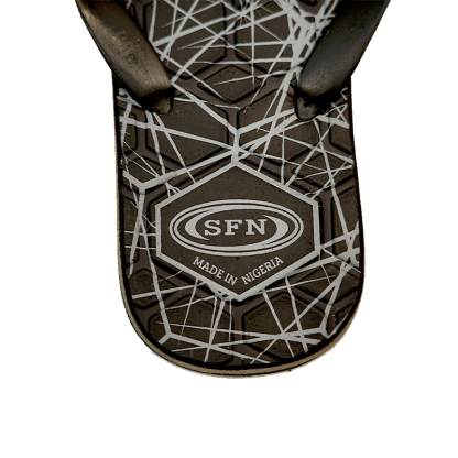 SNP Footwear Top Men's Flip Flops - Flat Beach Slippers Black