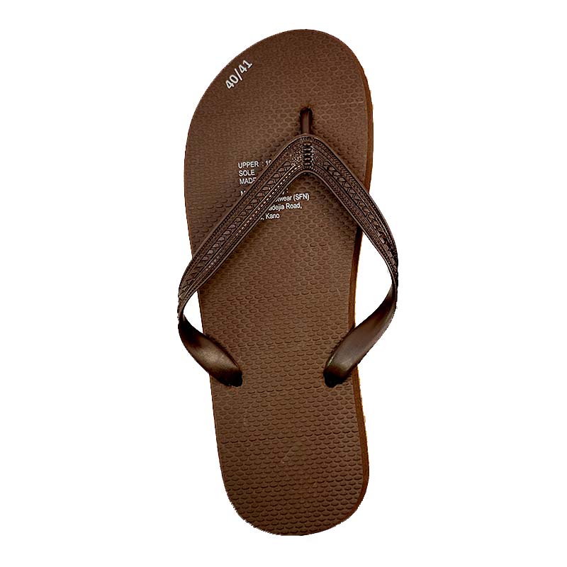SNP Footwear Top Men's Flip Flops - Flat Beach Slippers Brown