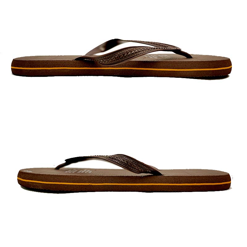 SNP Footwear Top Men's Flip Flops - Flat Beach Slippers Brown