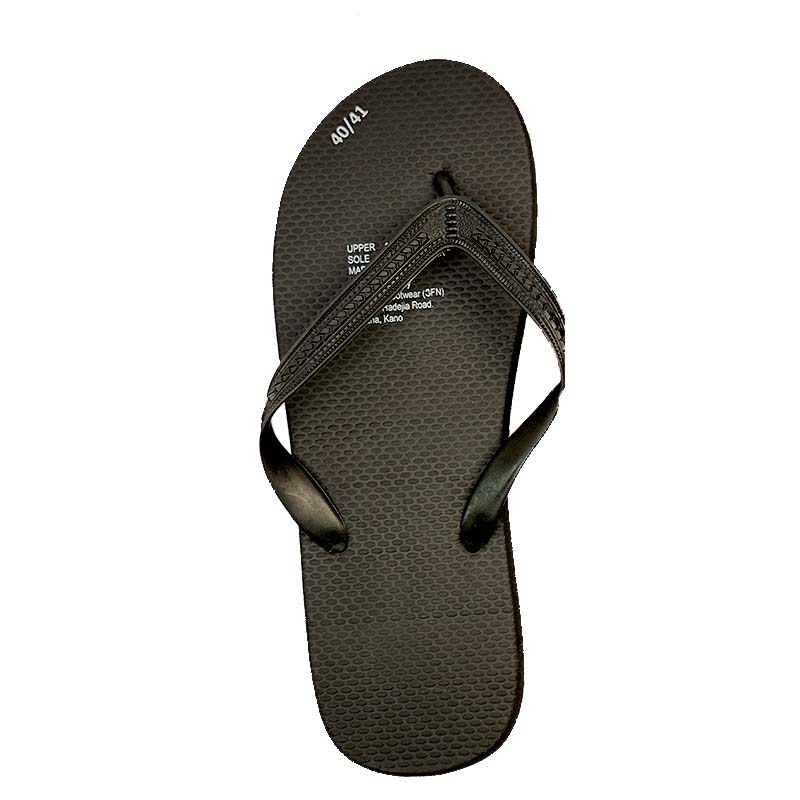 SNP Footwear Top Men's Flip Flops - Flat Beach Slippers Black