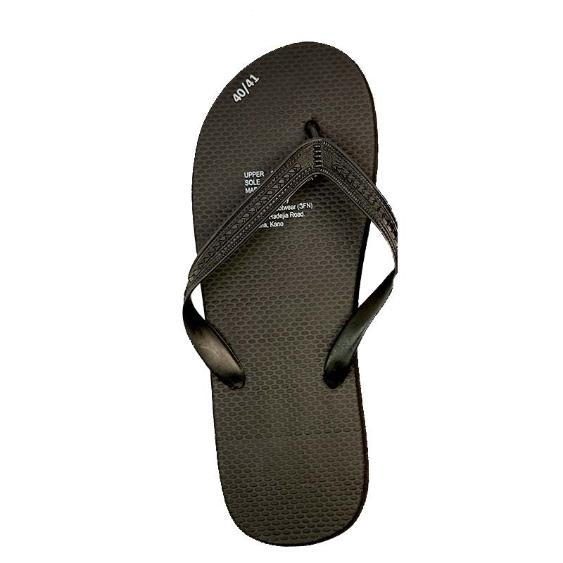 SNP Footwear Top Men's Flip Flops - Flat Beach Slippers Black
