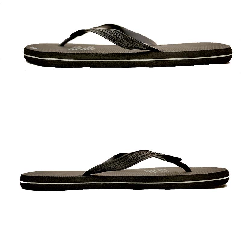 SNP Footwear Top Men's Flip Flops - Flat Beach Slippers Black