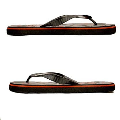 SNP Footwear Top Men's Flip Flops - Flat Beach Slippers Black