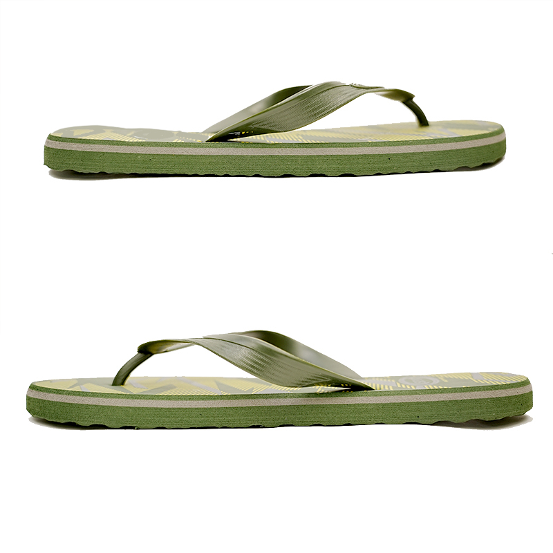 SNP Footwear Top Men's Flip Flops - Flat Beach Slippers Dark green