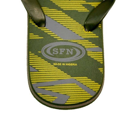 SNP Footwear Top Men's Flip Flops - Flat Beach Slippers Dark green