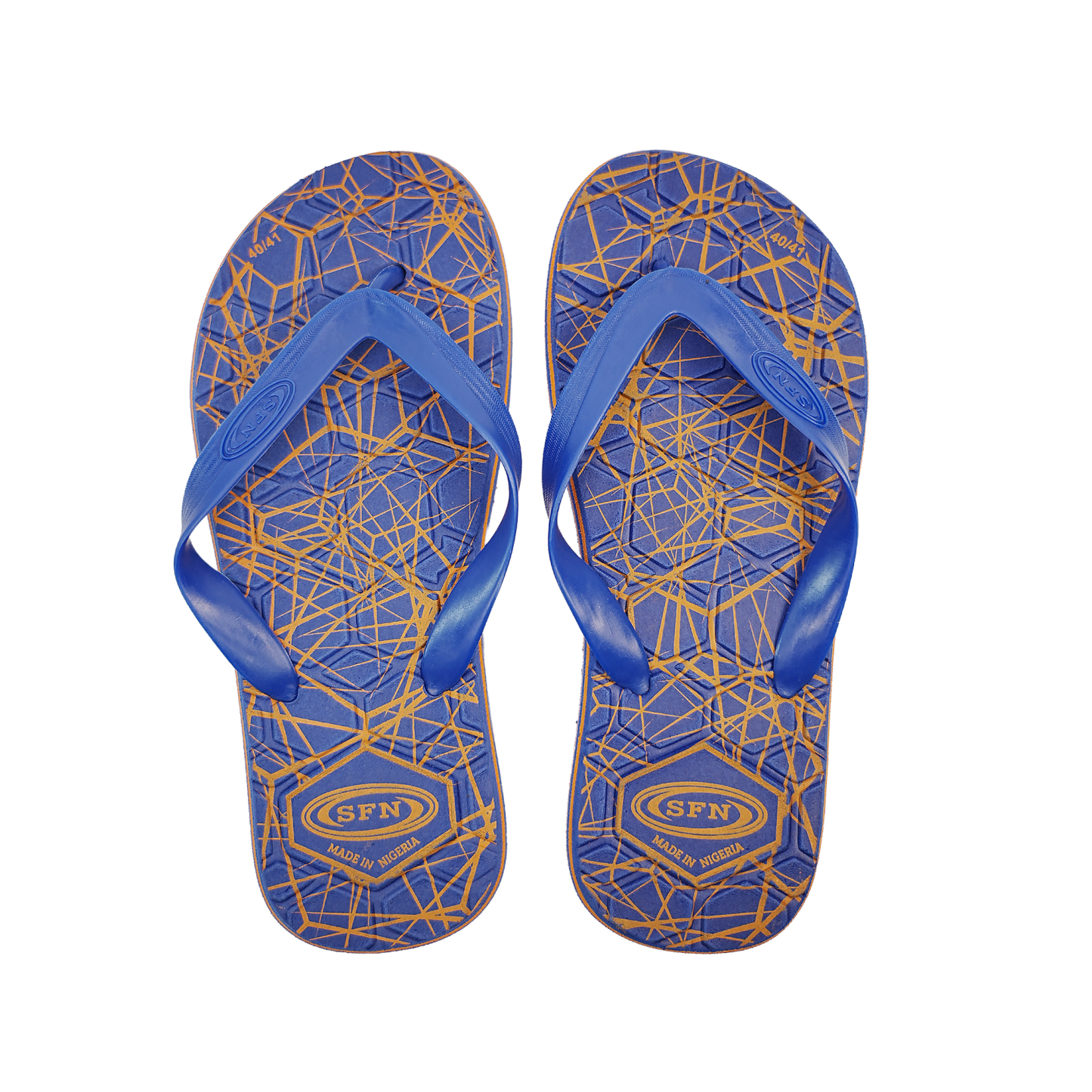 SNP Footwear Men's Flip Flops – Flat Beach Slippers Navy Blue