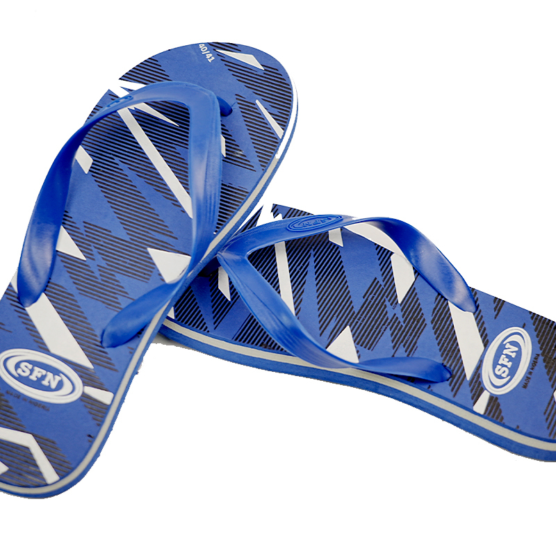 SNP Footwear Top Men's Flip Flops - Flat Beach Slippers Navy blue