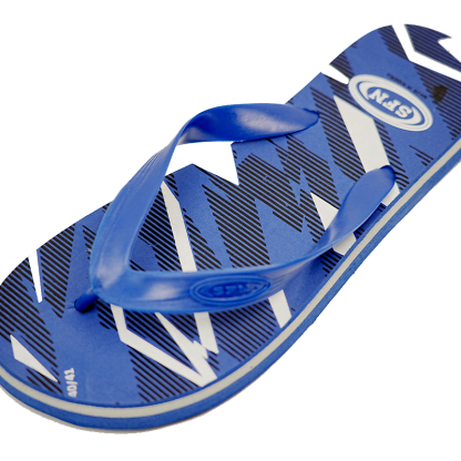 SNP Footwear Top Men's Flip Flops - Flat Beach Slippers Navy blue