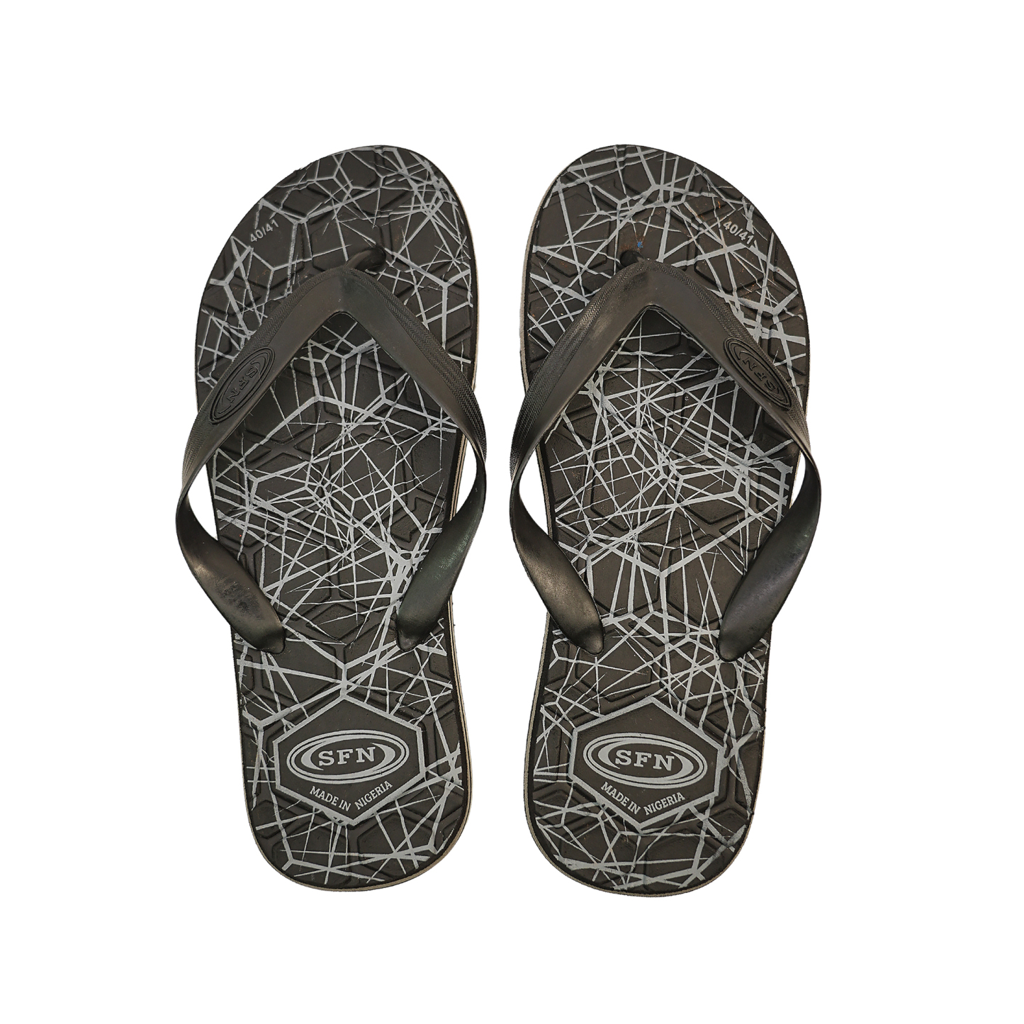 SNP Footwear Men's Flip Flops – Flat Beach Slippers Black